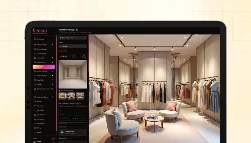 Retail Store Design Feature in RenoAI - Designing Customer-Centric Retail Spaces
